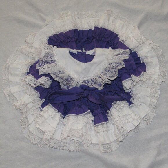 Vintage Dolls & Darlings Ruffles Lace Full Circle Party Pageant Dress 6 Months - Picture 1 of 5